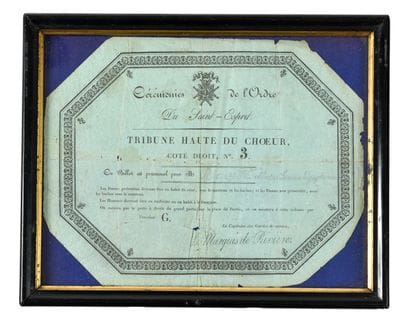 FRANCE
ORDER OF THE HOLY SPIRIT
Invitation...