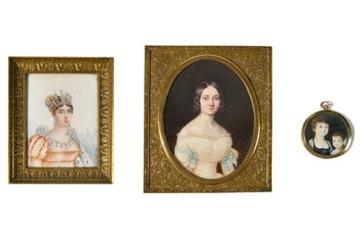 SET OF THREE MINIATURES including:
-Marie-Maximilienne...