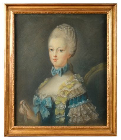 JOSEPH DUCREUX (1735-1802) FOLLOWER OF 
Portrait...