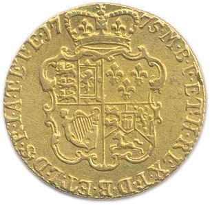 GEORGE III of England 1760 -1820
Gold guinea...