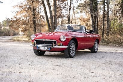 1980 MG B Cabriolet
Serial number: GVGEJ1AG512125
French...
