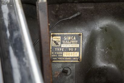 1956 Simca Aronde Coupe de Ville
- Chassis...