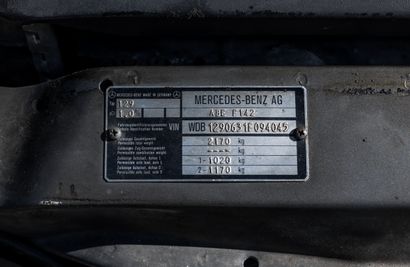 1994 Mercedes-Benz SL 320
Chassis: WDB1290631F09045
French...
