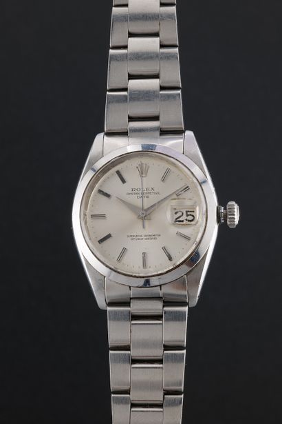 ROLEX
Oyster Date 
Réf : 1500
Vers : 1966.
Boîtier...