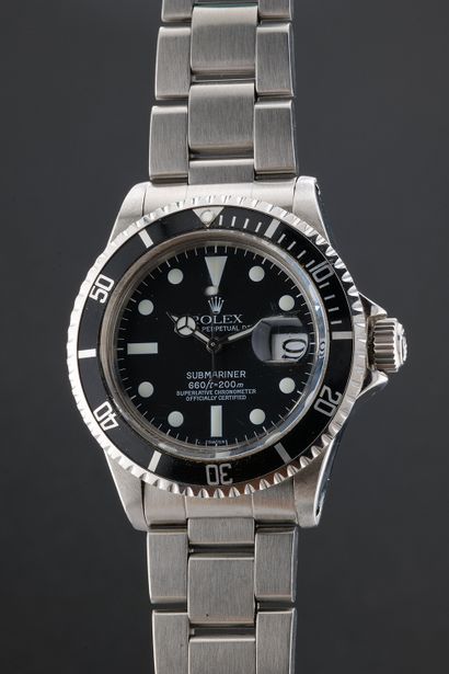 ROLEX
Submariner
Réf : 1680
Vers : 1974.
Boîtier...