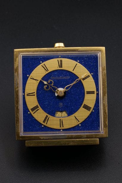 JAEGER LECOULTRE
Brass alarm clock
Lapis...