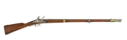 Revolutionary infantry flintlock rifle. 
Round...