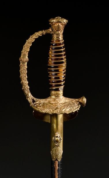 Beautiful sword for a senior naval officer...