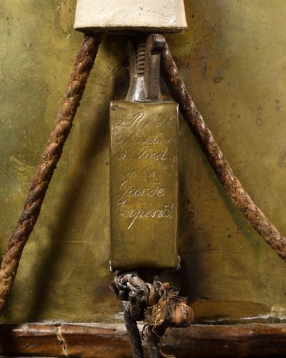 Rare Imperial Guard foot grenadier drum.
Brass...
