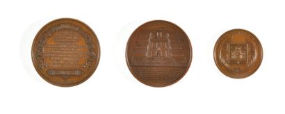 Three Second Empire copper and bronze medals...