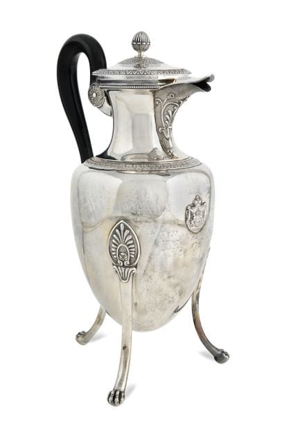 ARENBERG family

Tripod silver ovoid coffee...