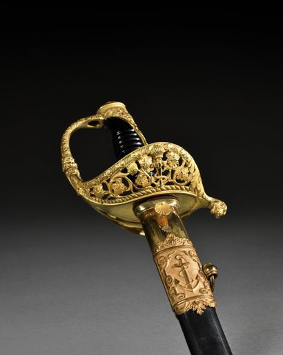 Fine quality naval officer's saber,
model...