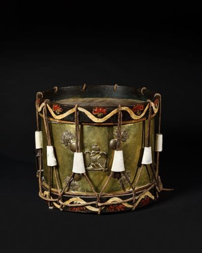Rare Imperial Guard foot grenadier drum.
Brass...
