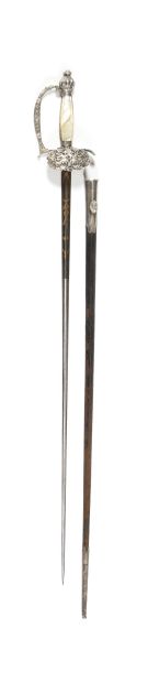 Ceremonial sword of a diplomat or high official.
Mother-of-pearl...