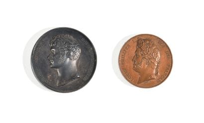 Médaille en argent au profil de Jérome Napoléon...
