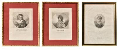Ensemble de trois gravures
- « Napoléon François...