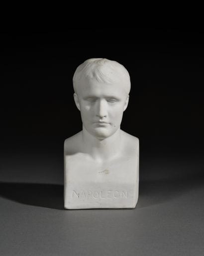 « L’Empereur Napoléon Ier »
Buste en biscuit...