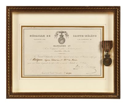 Saint Helena Medal
instituted by S.M. Napoléon...