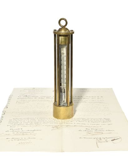 Diving thermometer
enamel, mercury tube....