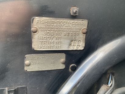 1932 Buick Série 90 4-Door Club Sedan
Châssis...