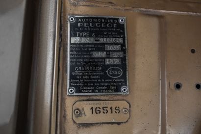 1974 Peugeot 304 S Cabriolet 
Sans réserve
Titre...