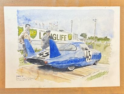 Dessin original aquarellé de Jean-Marie Guivarc’h...