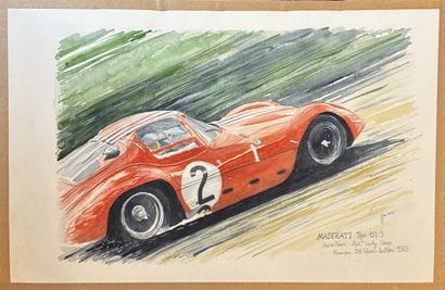 Dessin original aquarellé de Jean-Marie Guivarc’h...