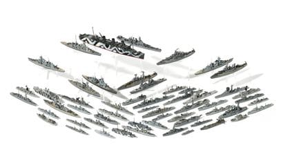 1/1250th to 1/1700th, various (painted lead)
Set...