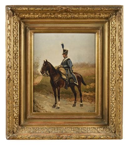 George HYON (1840-1913)
Hussar of the 10th...