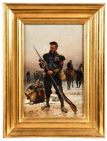 Alphonse de NEUVILLE (1835-1885).
Foot chasseur...