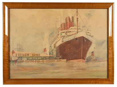 Albert SEBILLE (1874-1953)
The French liner...