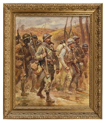 Alphonse LALAUZE (1872-1941)
French soldiers...