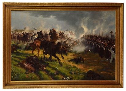 Victor HUEN (1874-1939)
Battle of Ligny:...