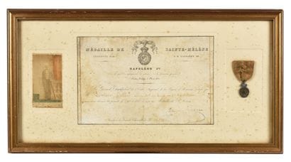 Medal of Saint Helena.
In patinated bronze,...