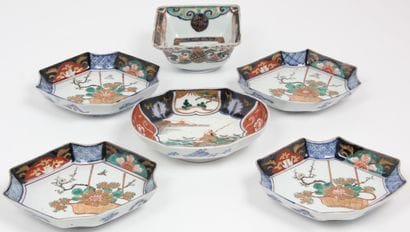 JAPAN, CIRCA 1900
Set of six tea ceremony...