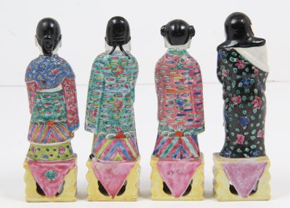 CHINA, EARLY 20th CENTURY
Four small polychrome...