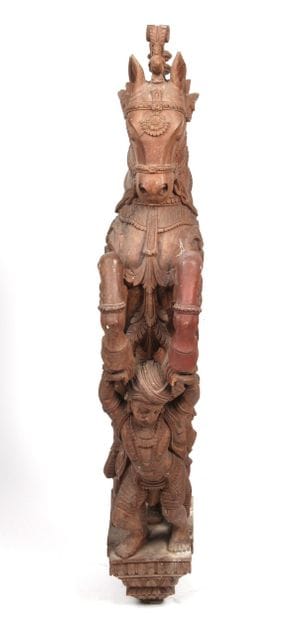 INDIA, 20th CENTURY
Carved wooden group,...