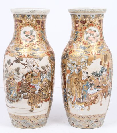JAPAN, MEIJI PERIOD (1868-1912)
Pair of Satsuma...