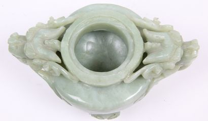 CHINA, 20th CENTURY
Serpentine-covered tripod...