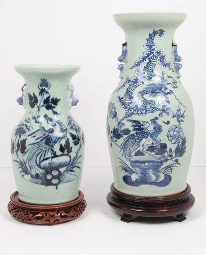 CHINA, END OF THE 19th CENTURY
Two porcelain...