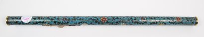CHINA, 19th CENTURY
Opium pipe in gilt bronze...