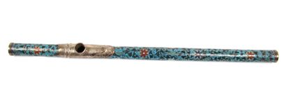 CHINA, 19th CENTURY
Opium pipe in gilt bronze...