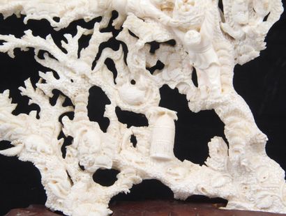 CHINA, 20th CENTURY
White coral group with...
