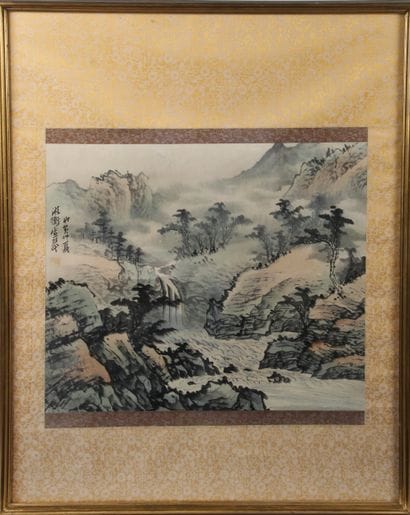 CHINA, 20th CENTURY
Ink painting with light...