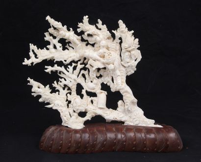 CHINA, 20th CENTURY
White coral group with...