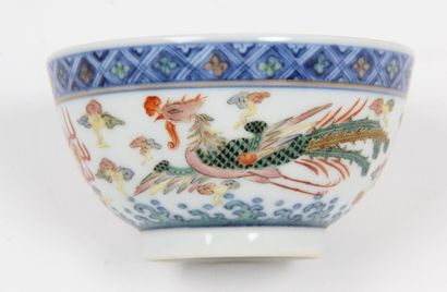 CHINA, 20th CENTURY
Porcelain and polychrome...