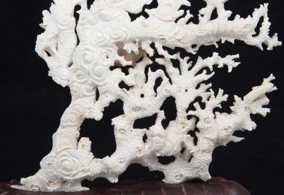 CHINA, 20th CENTURY
White coral group with...