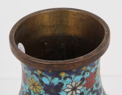 CHINA, 19th CENTURY
Hu-shaped vase, in copper...