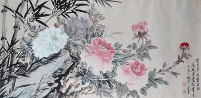 CHINA, 20th CENTURY
Large horizontal painting...
