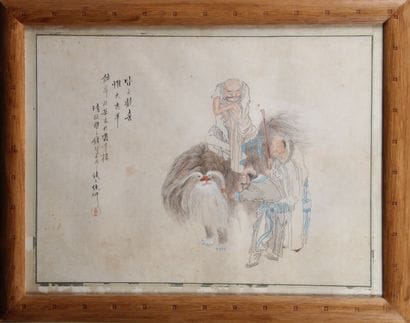 CHINA, LATE 19th CENTURY
Two pendant paintings...